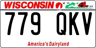 WI license plate 779QKV