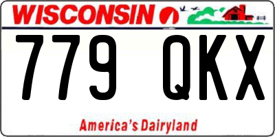 WI license plate 779QKX