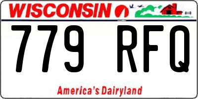 WI license plate 779RFQ