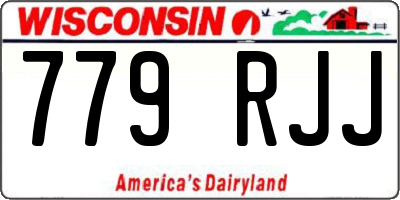 WI license plate 779RJJ