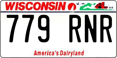 WI license plate 779RNR