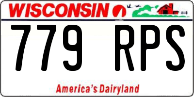 WI license plate 779RPS