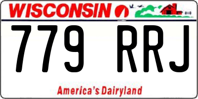 WI license plate 779RRJ