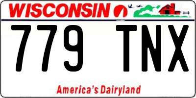 WI license plate 779TNX