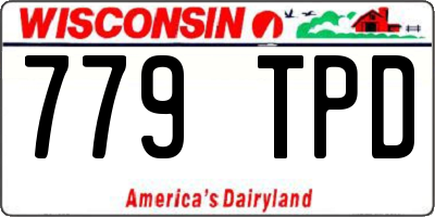WI license plate 779TPD