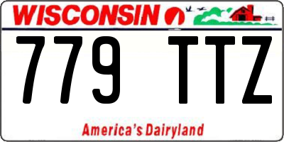 WI license plate 779TTZ