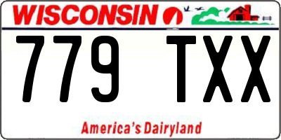 WI license plate 779TXX