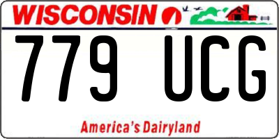 WI license plate 779UCG