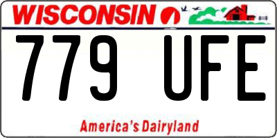 WI license plate 779UFE