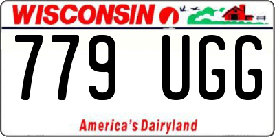 WI license plate 779UGG