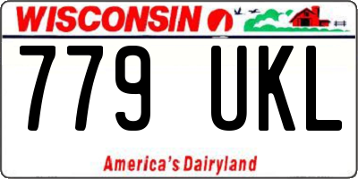 WI license plate 779UKL