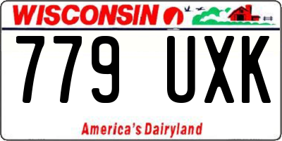 WI license plate 779UXK