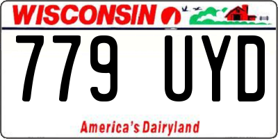 WI license plate 779UYD