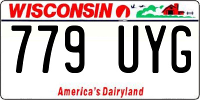 WI license plate 779UYG