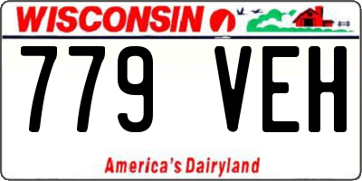 WI license plate 779VEH