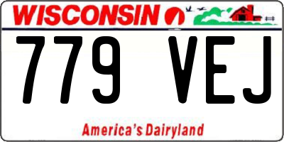 WI license plate 779VEJ