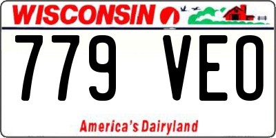 WI license plate 779VEO
