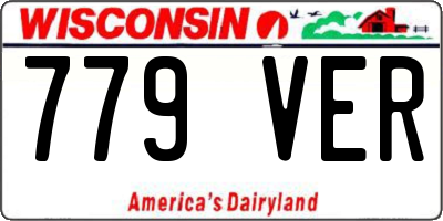 WI license plate 779VER