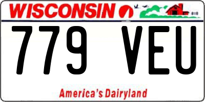 WI license plate 779VEU