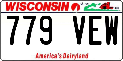 WI license plate 779VEW