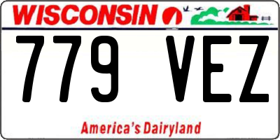 WI license plate 779VEZ