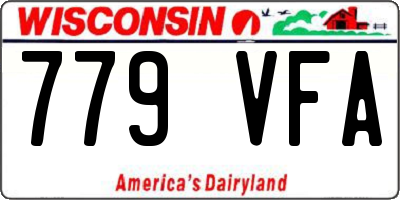 WI license plate 779VFA
