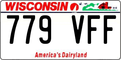 WI license plate 779VFF