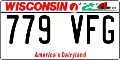 WI license plate 779VFG