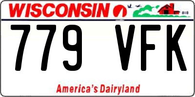 WI license plate 779VFK
