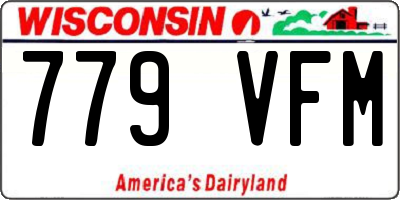 WI license plate 779VFM
