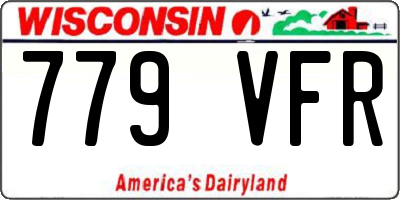 WI license plate 779VFR