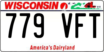 WI license plate 779VFT