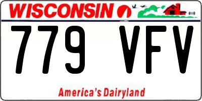 WI license plate 779VFV