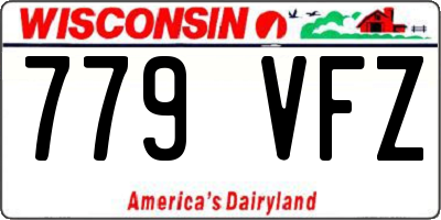 WI license plate 779VFZ