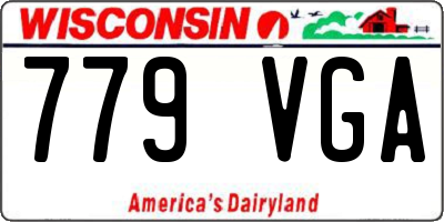 WI license plate 779VGA