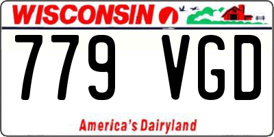 WI license plate 779VGD