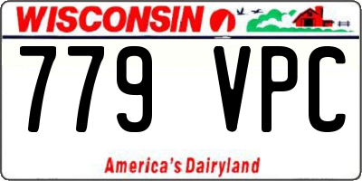 WI license plate 779VPC