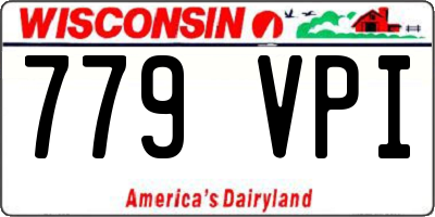 WI license plate 779VPI