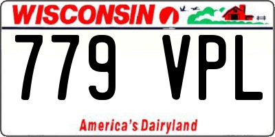 WI license plate 779VPL