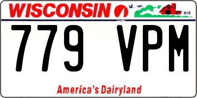 WI license plate 779VPM