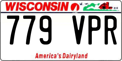 WI license plate 779VPR