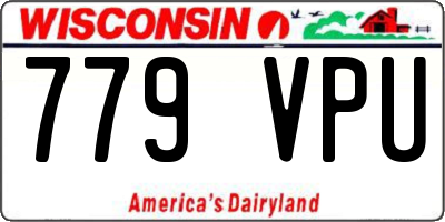 WI license plate 779VPU