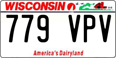 WI license plate 779VPV