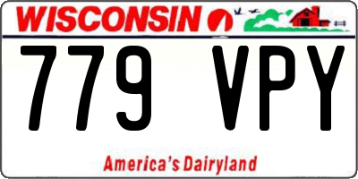WI license plate 779VPY