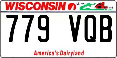 WI license plate 779VQB