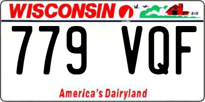 WI license plate 779VQF