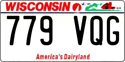 WI license plate 779VQG