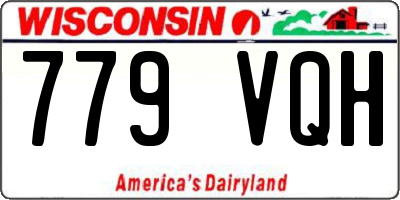WI license plate 779VQH
