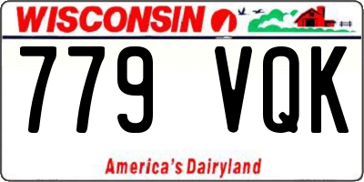 WI license plate 779VQK