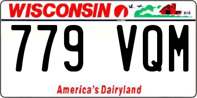 WI license plate 779VQM